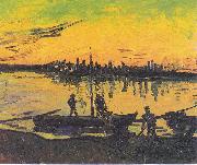 Vincent Van Gogh Dockers in Arles USA oil painting artist
